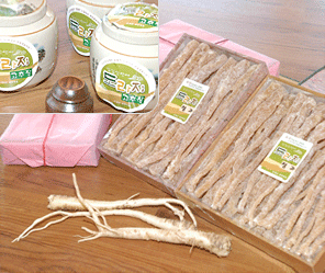 トラジ（桔梗）の正果、コチュジャン、ポーチ