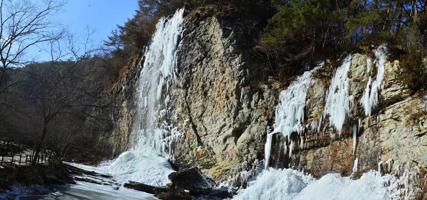 강천산 병풍폭포 겨울