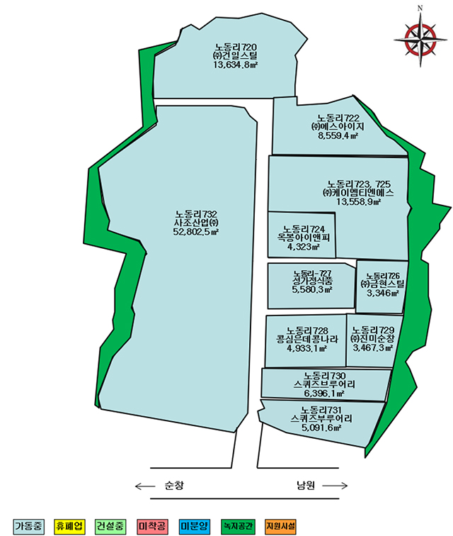 인계농공단지 현황도(아래본문에 내용있음)